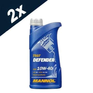 1Lx2 MANNOL Defender Semi-Synthetic Engine Oil A3/B4 10W-40 VW 501/505 MB 229.1