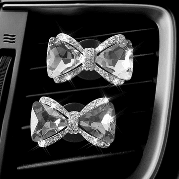 2 Pack Car Air Vent Clip Charms, Crystal Car Diffuser Vent Clip, Rhinestone Oil