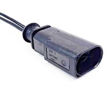 2 Pin Brake Pad Wear Sensor Connector Plug Repair Loom 1J0973802 VW Audi