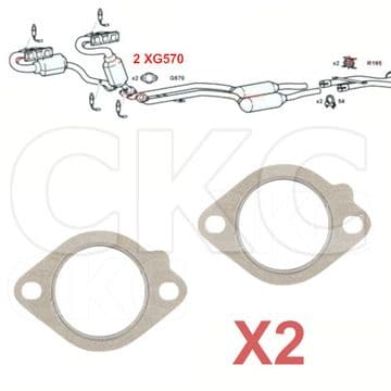 2 x BMW 320 E46 2.2 Twin Models 2000 to 2007 With Front Down Pipe Exhaust Gasket