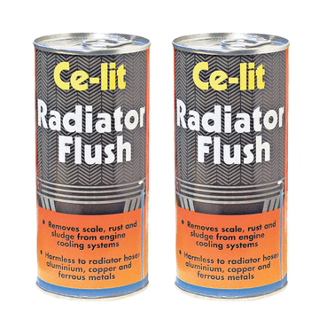2 x Ce Lit Car Radiator Engine Cooling System Flush Cleaner Rust Sludge Remover