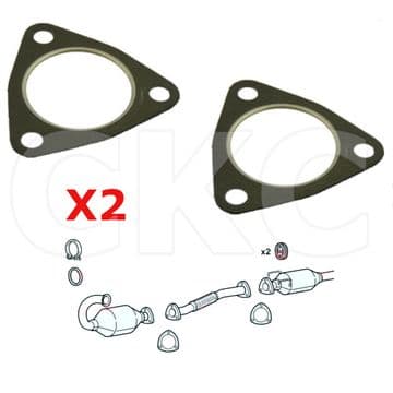 2 x Citroen Relay 2.2 D Front Lower Down Pipe Exhaust Flexible Exhaust Gaskets