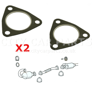 2 x Citroen Relay 2.2 Diesel Front Lower Down Pipe Exhaust Flexible Joint Exhaust Gaskets