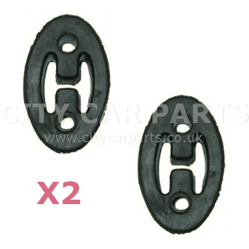 2 X Daihatsu Sirion M100 Mid-Section & Rear Exhaust Mount Holding Rubber Hanger