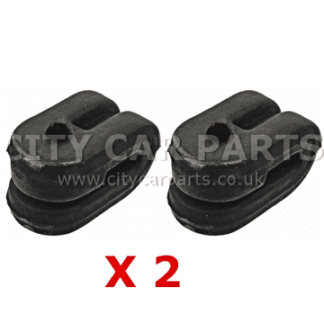 2 X EXHAUST MUFFLER SILENCER TAILPIPE RUBBER MOUNT BRACKET HANGER STAY RENAULT