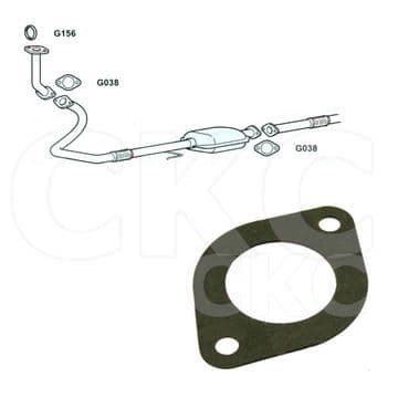 2 X For Isuzu Trooper UBS73 Models Front Lower Down Pipe Exhaust Gasket