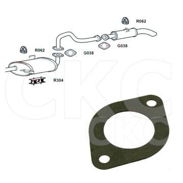 2 X For Isuzu Trooper UBS73 Models Rear Exhaust Silencer Back Box Pipe Gaskets