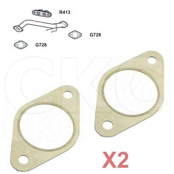 2 X Ford Focus Mk3 1.0 & 1.5 Models Front Down Pipe Lower Exhaust Gaskets