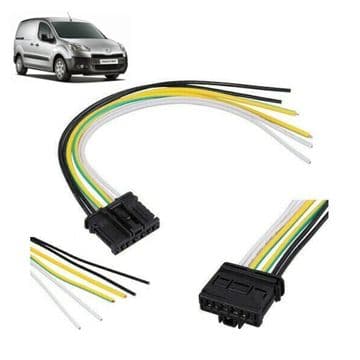 2 x PEUGEOT PARTNER 2008 TO 2018 REAR TAIL LIGHT LAMP BULB HOLDER WIRING HARNESS