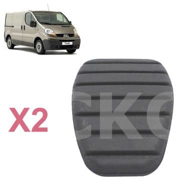 2 X Renault Trafic II Models (FL JL & EL) Brake & Clutch Pedal Pad Rubber Cover