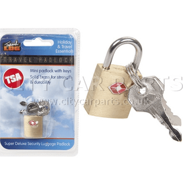 20MM SOLID USA TSA APPROVED BRASS PADLOCK TRAVEL LUGGAGE SUITCASE KEYS LOCK