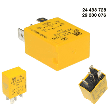 29200076 Vauxhall (Opel) Flasher Turn Signal Light Yellow Relay 12V GM 24433728