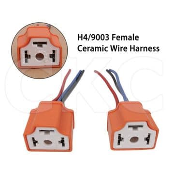 2x H4 3 Pin Headlight Replacement Bulb Holder Connector Plug Wire Socket Repair