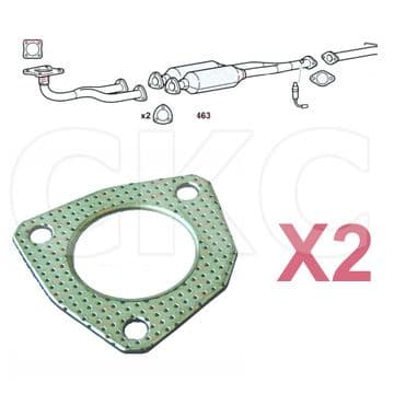 2X Seat Leon MK1 1.8 2002 To 2005 Front Down Pipe Exhaust Gasket