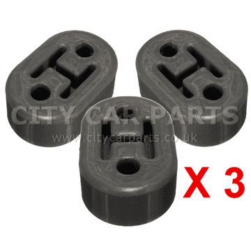 3 X Universal Heavy Duty Hanger Rubber Exhaust Mounting 3 Pack Exhaust Hanger