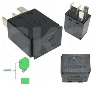 3523252 Genuine Ford Fiesta Focus Mondeo Multi Purpose Black relay F57B14B192AA