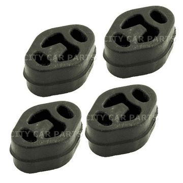 4 X LAND ROVER DEFENDER DIESEL 2.5 MODELS EXHAUST RUBBER MOUNT HANGER MOUNTING EMR050