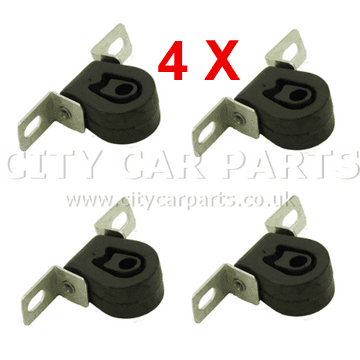 4 X UNIVERSAL AUDI SEAT VOLKSWAGEN EXHAUST RUBBER HANGER MOUNT MOUNTING BRACKET