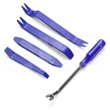 5 pcs Auto Trim Removal Tool Kit, Auto Body Pry Set, Non Scratch Dash Trim Tool
