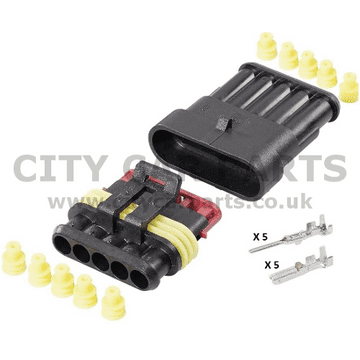 5 Way Superseal Connector Kit - Waterproof Electrical Wiring