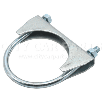 54mm Universal Heavy Duty U-Bolt Exhaust Clamp Repair Pipe Hose & Locking Nuts