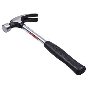 8Oz Claw Hammer Steel Shaft Rubber Non Slip Grip Nail Remover DIY Carpenter Tool