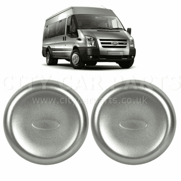 A Pair of Front Wheel Centre Cap Trims Fits Ford Transit Mk6 Mk7 Rear Twin Wheel