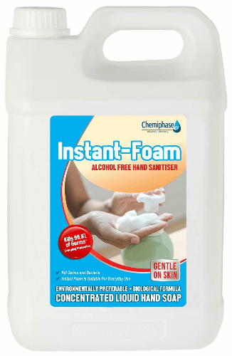 Alcohol Free Hand Sanitising Cleaning Foam 5 Litres - Soap Foam Instant Form