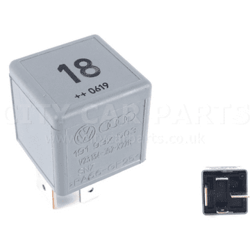 Audi VW Seat Skoda Multi-Use Grey Relay 191937503 22204007 (No.18) 4-Pin