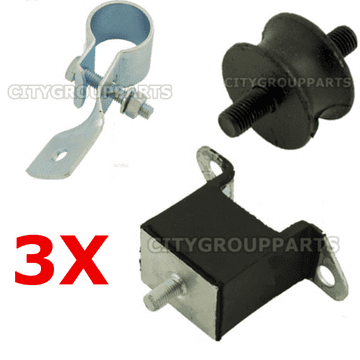 AUSTIN MINI 0.8 1.0 & 1.1 EXHAUST FITTING KIT SUPPORT BRACKET RUBBER MOUNTINGS