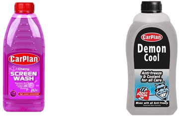 Carplan Car Screenwash Concentrated - Cherry, 1 Litre & Demon Cool Antifreeze an