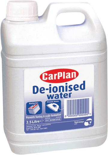 Carplan De-Ionised Water Batteries and Steam Irons Energy Class A 2.5 Litres