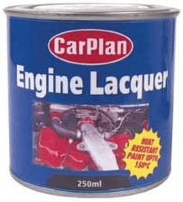 Carplan Engine Lacquer - Heat Resistant up to 150C, Gloss Black, 250 Ml