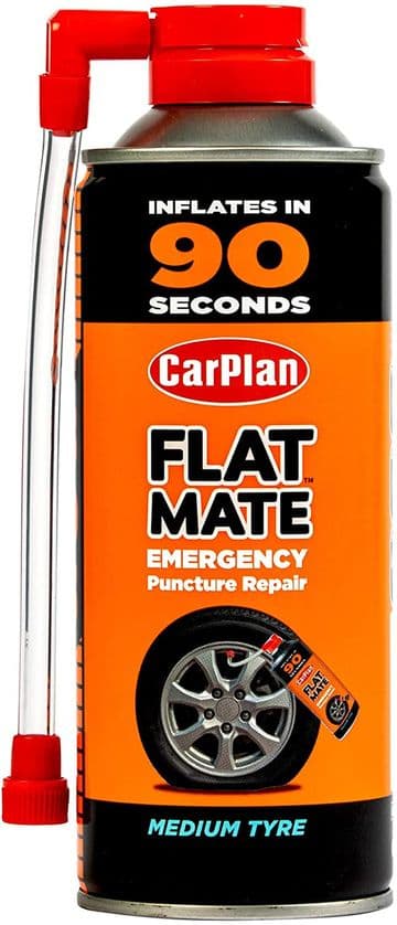 Carplan Flat Mate Emergency Puncture Repair, Tyre Inflator, Medium Tyre 400 Ml
