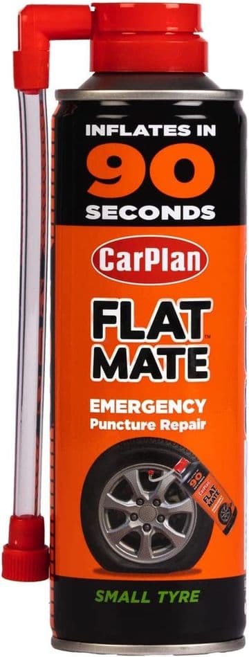 Carplan Flat Mate Emergency Puncture Repair, Tyre Inflator, Small Tyre 300 Ml