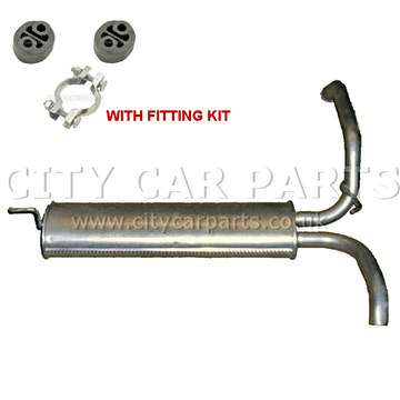 Citroen C1 1.0 2005 To 15 Exhaust Silencer Rear Back Box Tail Pipe + Fitting Kit