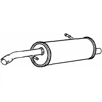 Citroen C2 & C3 Mk1 1.1 & 1.4 Rear Exhaust Silencer Exhaust Back Box