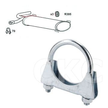 Citroen Relay & Peugeot Boxer 2.2d Models (290) Van Rear Silencer Back Box Clamp