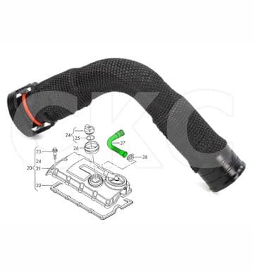 Crankcase Breather Hose Pipe for VW Golf Jetta Passat 1.9 2.0 Tdi 038103493AC