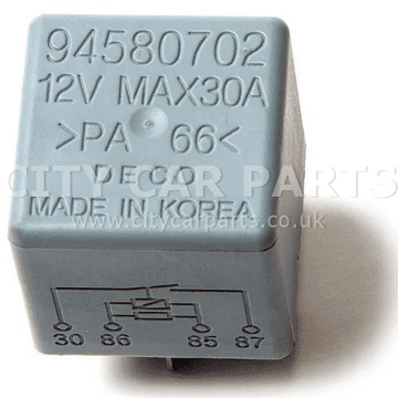 Daewoo Chevrolet Multi-Use 4-Pin Grey Relay 94580702 Deco 12V Max 30A