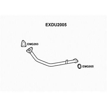 DAIHATSU ROCKY AND SPORTRAK EXHAUST FRONT PIPE EXDU2005