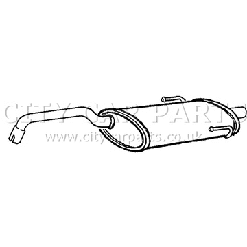 FIAT 500 312 1.2 MODELS 2007 TO 12/2011 EXHAUST SILENCER REAR BACK BOX EXFT6009