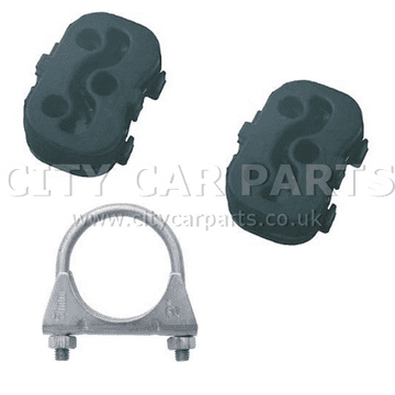 Fiat 500L MPW 199 1.4 Models Rear Silencer Exhaust Back Box Rubbers & Clamp Fitting Kit