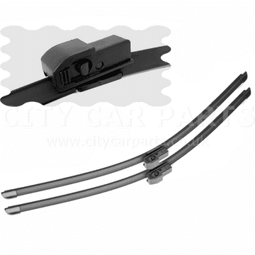 For Audi A4 (B6) 2001-03 Saloon Front Windscreen 22" 22" Flat Aero Wiper Blades