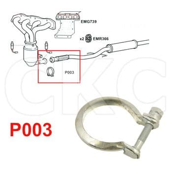 For Bmw Mini Countryman 1.6 R60 Front Lower Exhaust Down Pipe Clamp