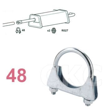 For Mazda 2 Models 1.2 & 1.4 Rear Back Box Silencer Exhaust Clamp