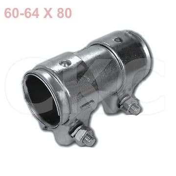 For MG ZT & Rover 75 Models 4.6 Mid Section Exhaust Pipe Deluxe Sleeve Clamp
