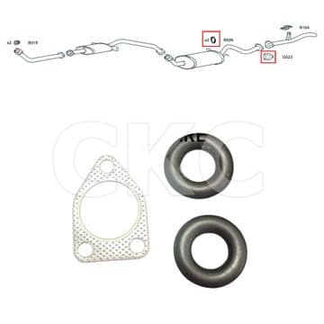 For Mitsubishi Pajero & Shogun Exhaust Rubber Mounting & Gasket Fitting Kit
