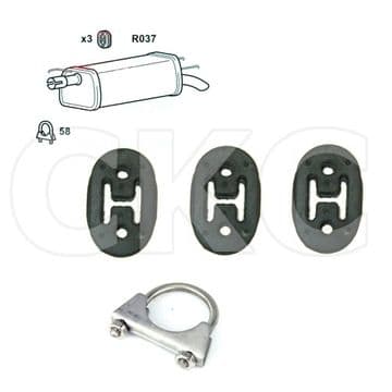 For Nissan Cabstar F24M & Renault Maxity Exhaust Silencer Back Box Fitting Kit