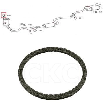 For Nissan Nissan P11 & P12 Front Upper Catalytic Converter Exhaust Fibre Gasket